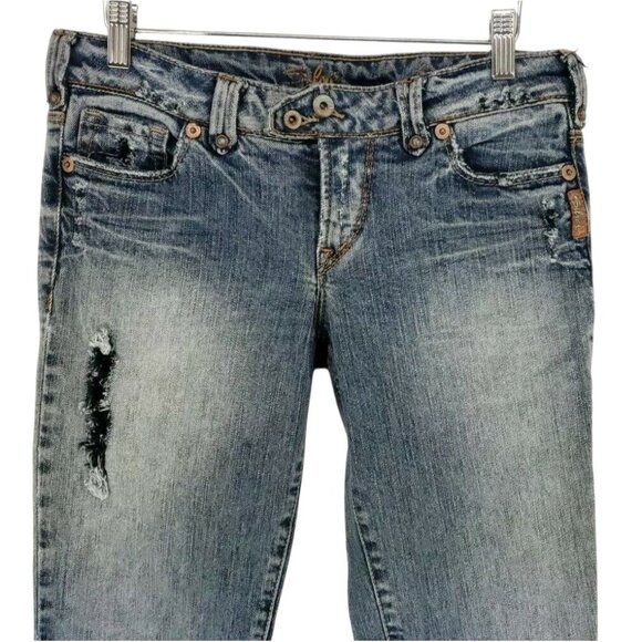 Silver Jeans Shar-21'' Women's Size 27 Light Wash Distressed - Picture 2 of 7